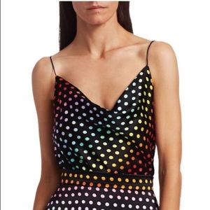 NWOT Olivia Rubin Rainbow Dot Tank